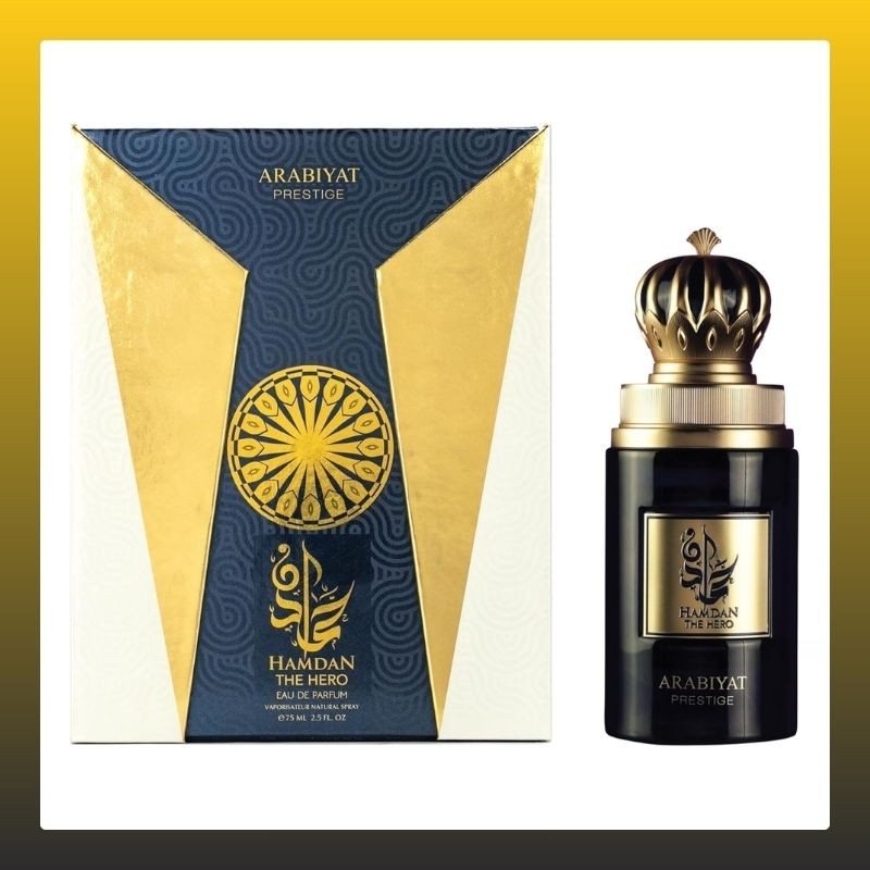 ARABIYAT PRESTIGE Hamdan the Hero Eau de Parfum For Men, 75 ml Made in UAE