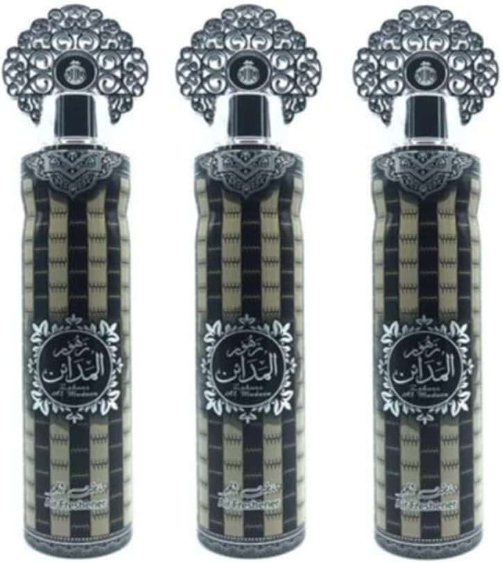 Zahoor Al Madaen Air Freshener, 300ml, Pack of 3 Made in UAE